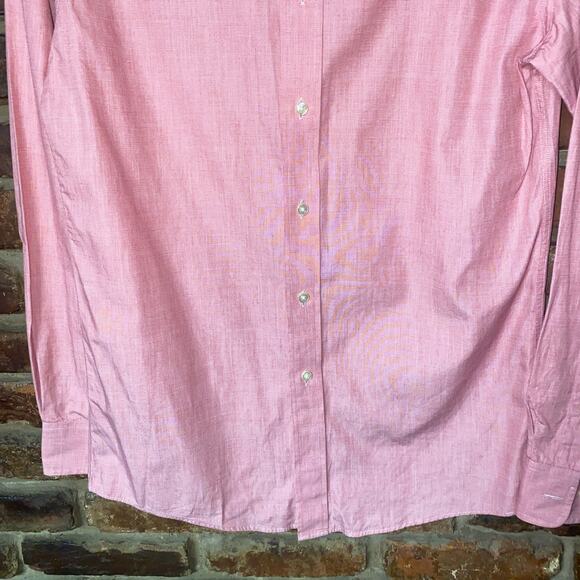 Tommy Hilfiger Red Slim Fit Long Sleeve Button Down Shirt Men's Size 14.5 32-33 - Picture 3 of 6